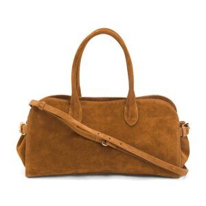 CLAUDIA Made In Italy Leather East West Satchel